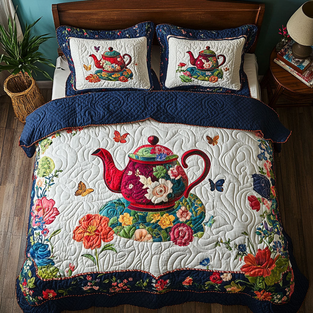 Flower Teapot WY1302085CL Duvet Cover Set