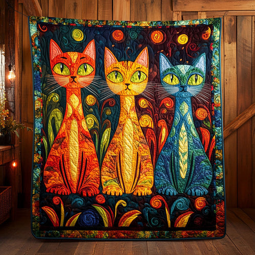 Whimsical Cat CW2605482CL Quilt