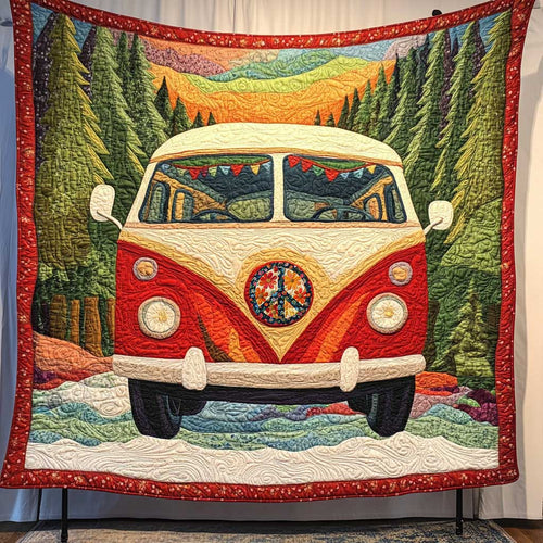 Hippie Groovy Van WP0212019CL Quilt