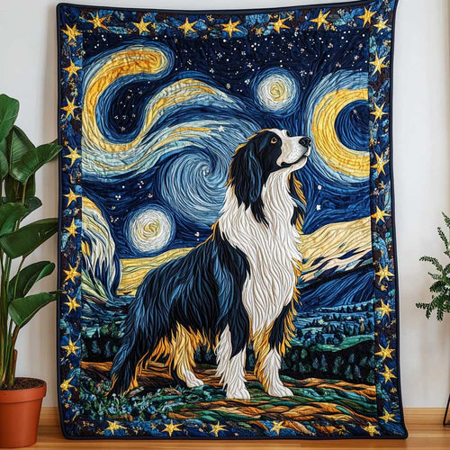 Night Sky Border Collie WP1809013CL Quilt