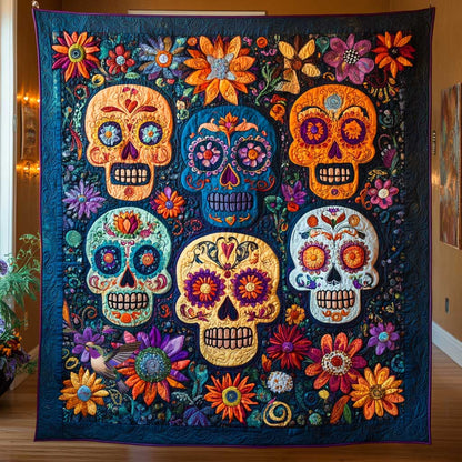 Festive Skull WN2810044CL Quilt