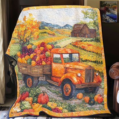 Pumpkin Truck WY0611039CL Quilt