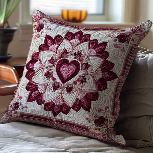 Heart Flower Blooming WY0101017CL Quilt Pillow Case