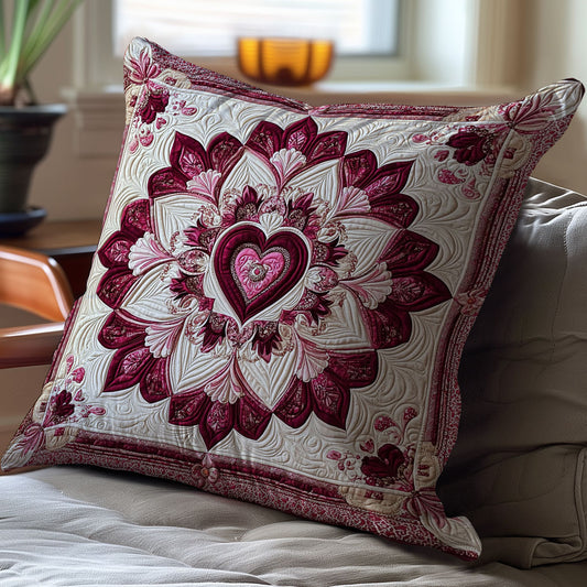 Heart Flower Blooming WY0101017CL Quilt Pillow Case