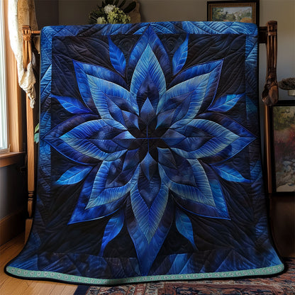 Blue Floral Mystique WN1309007CL Quilt