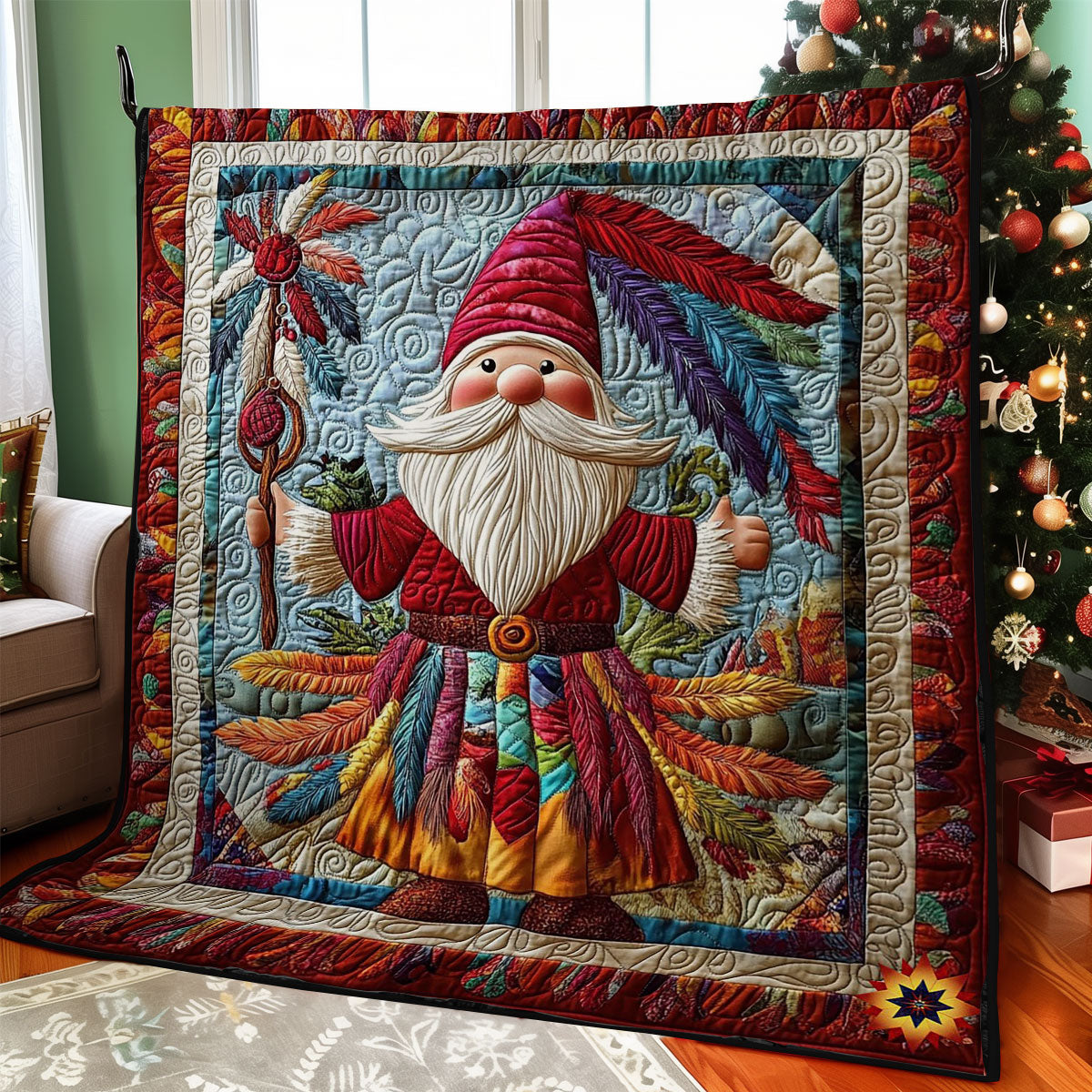 Native American Gnome WY0412002CL Quilt
