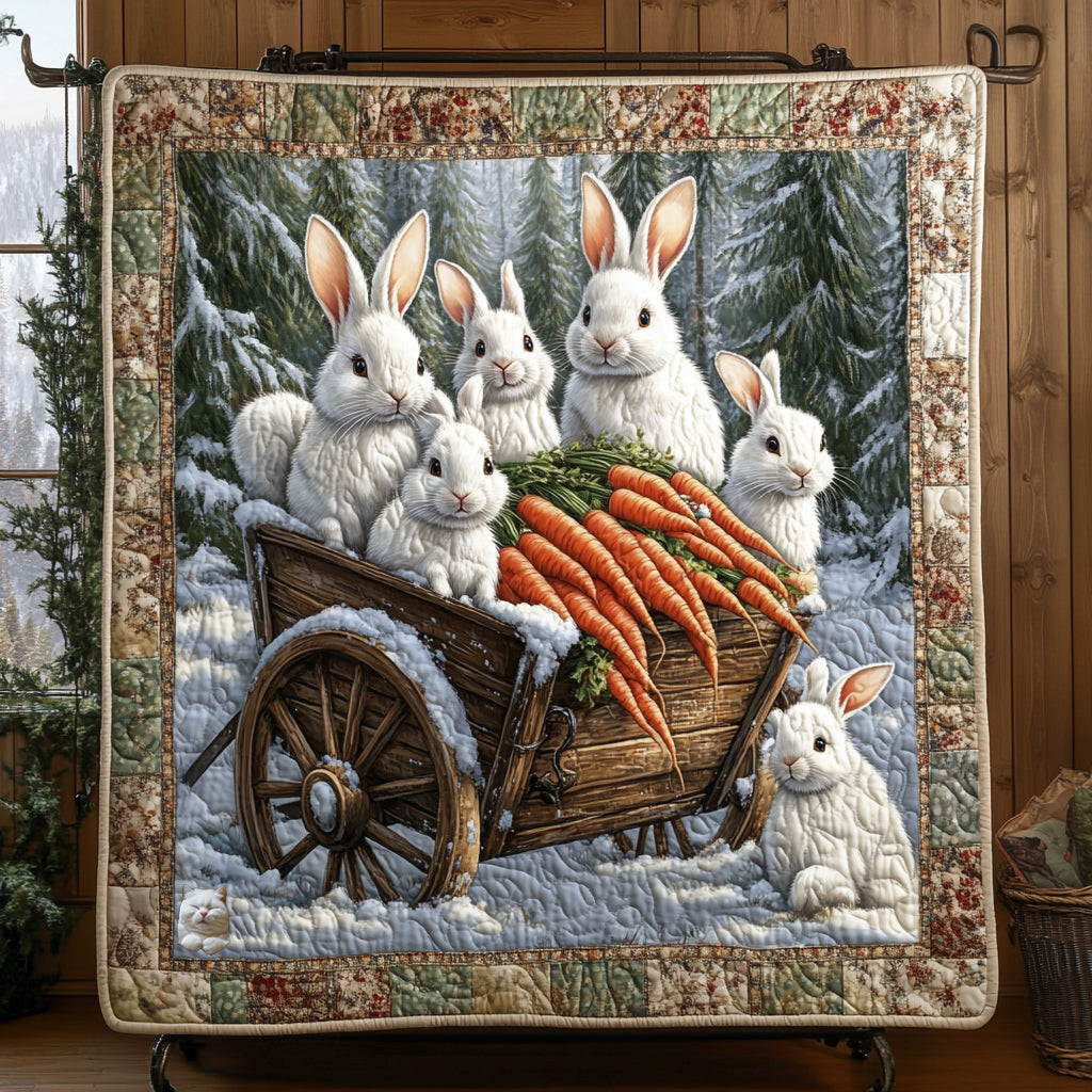 Bunny Enjoy The Snow WU0611010CL Quilt