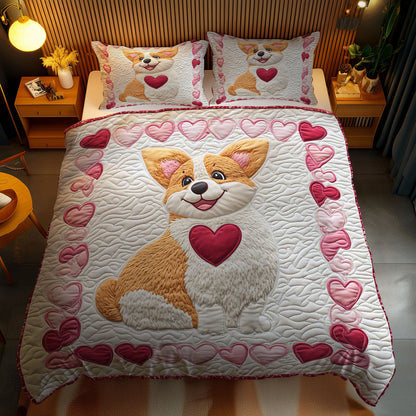 Valentine Corgi WN3112073CL Duvet Cover Set