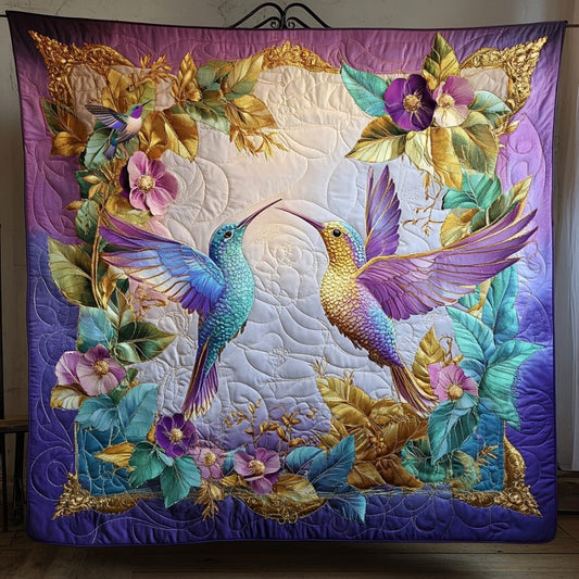 Hummingbird Purple Light  WU0611027CL Quilt