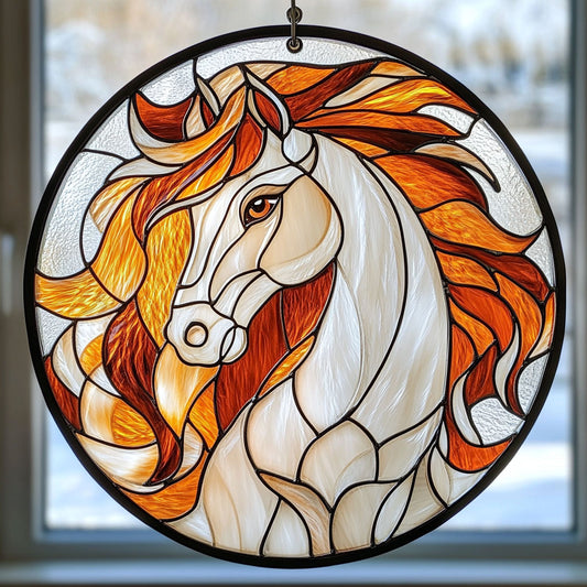 Horse WU1010034CL Stained Glass Suncatcher