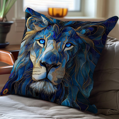 Navy Lion WY2711062CL Quilt Pillow Case