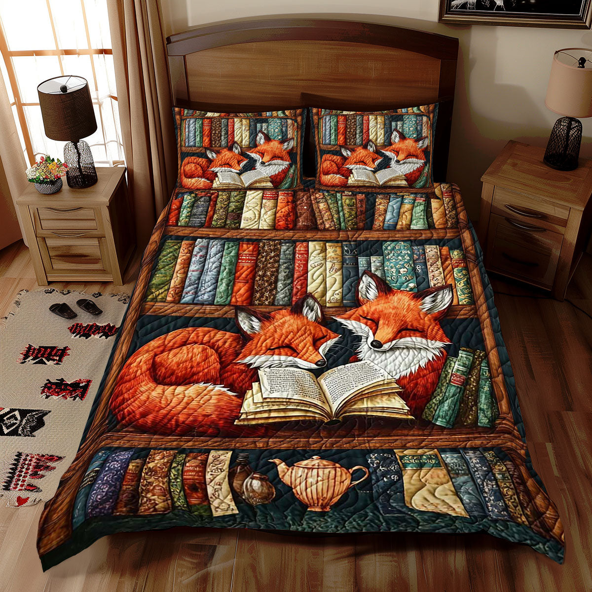 Fox Bookcase WJ0710031CL Duvet Cover Set