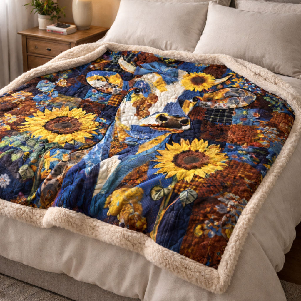 Happy Cow Sunflower KL2401006CL Faux Fur Throw Blanket