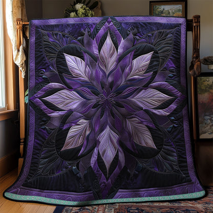 Midnight Purple Petals WN1309024CL Quilt