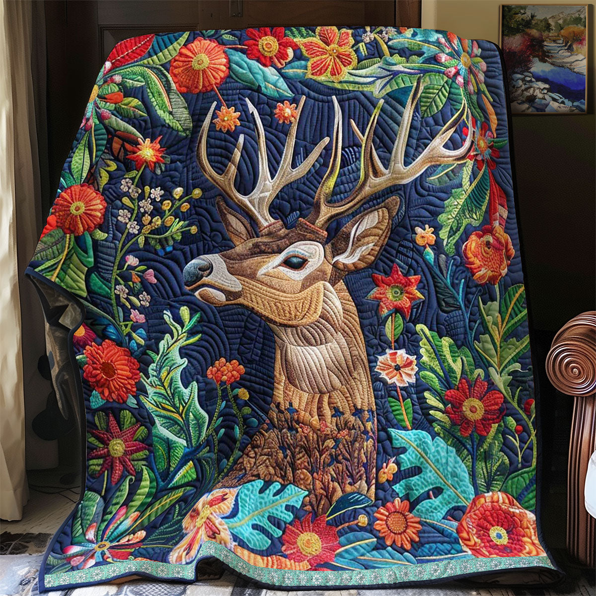 Forest Deer WJ1209013CL Quilt