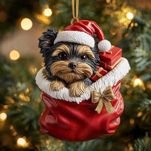 Gift Yorkie CP1710031CL Christmas Ornament