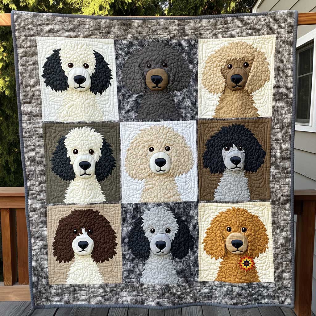 Patchwork Poodle WP1811008CL Quilt