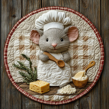 Mouse Kitchen CP2705009CL Quilted Round Mat