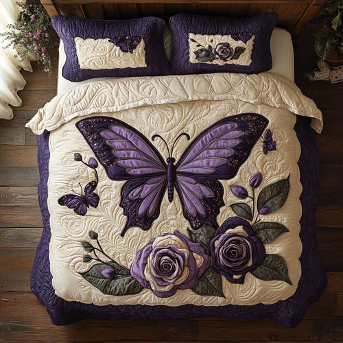 Purple Dreaming Butterfly WP3112017CL Duvet Cover Set