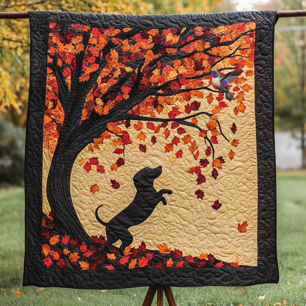 Dog's Autumn Adventure WN0310038CL Quilt