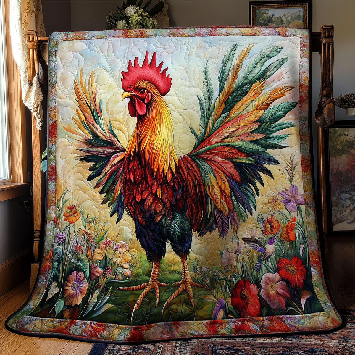 Rooster WY1811040CL Quilt