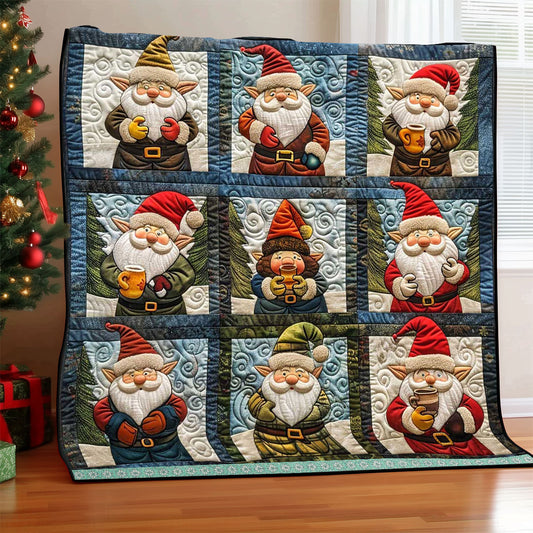 Warm Christmas Gnome WP2208031CL Quilt