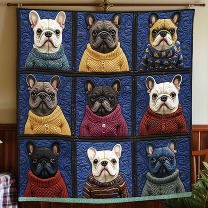 Snuggle Sweater Bulldog WP1309020CL Quilt