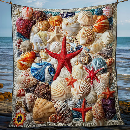 Starfish And Sea Shell WY0312047CL Quilt