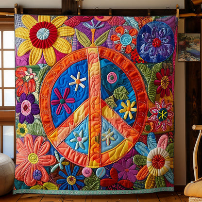 Trippy Hippie Sign WJ2009025CL Quilt