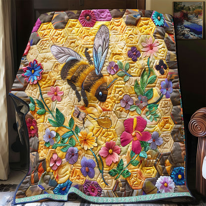 Floral Beehive WP0609020CL Quilt