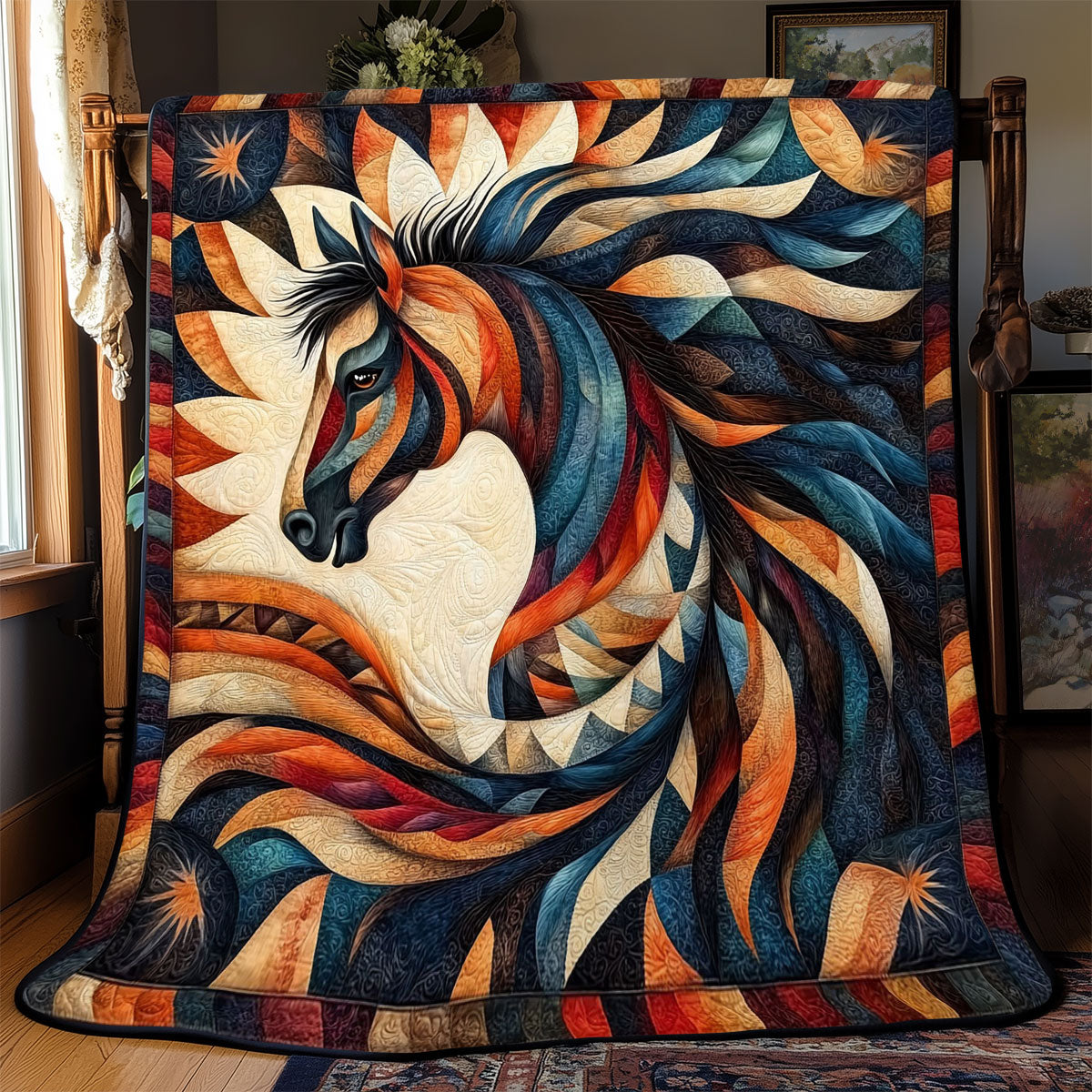 Horse Native American WJ2712020CL Quilt