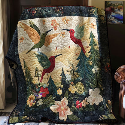 Hummingbird Colorful Garden WN0710052CL Quilt