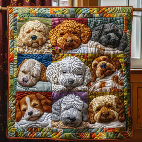 Sleeping Fluffy Bichon WP1009052CL Quilt