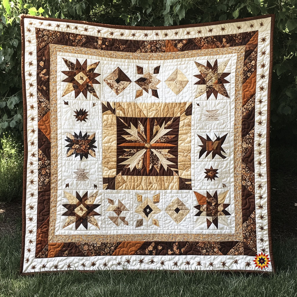 Brown Native American WY1811024CL Quilt