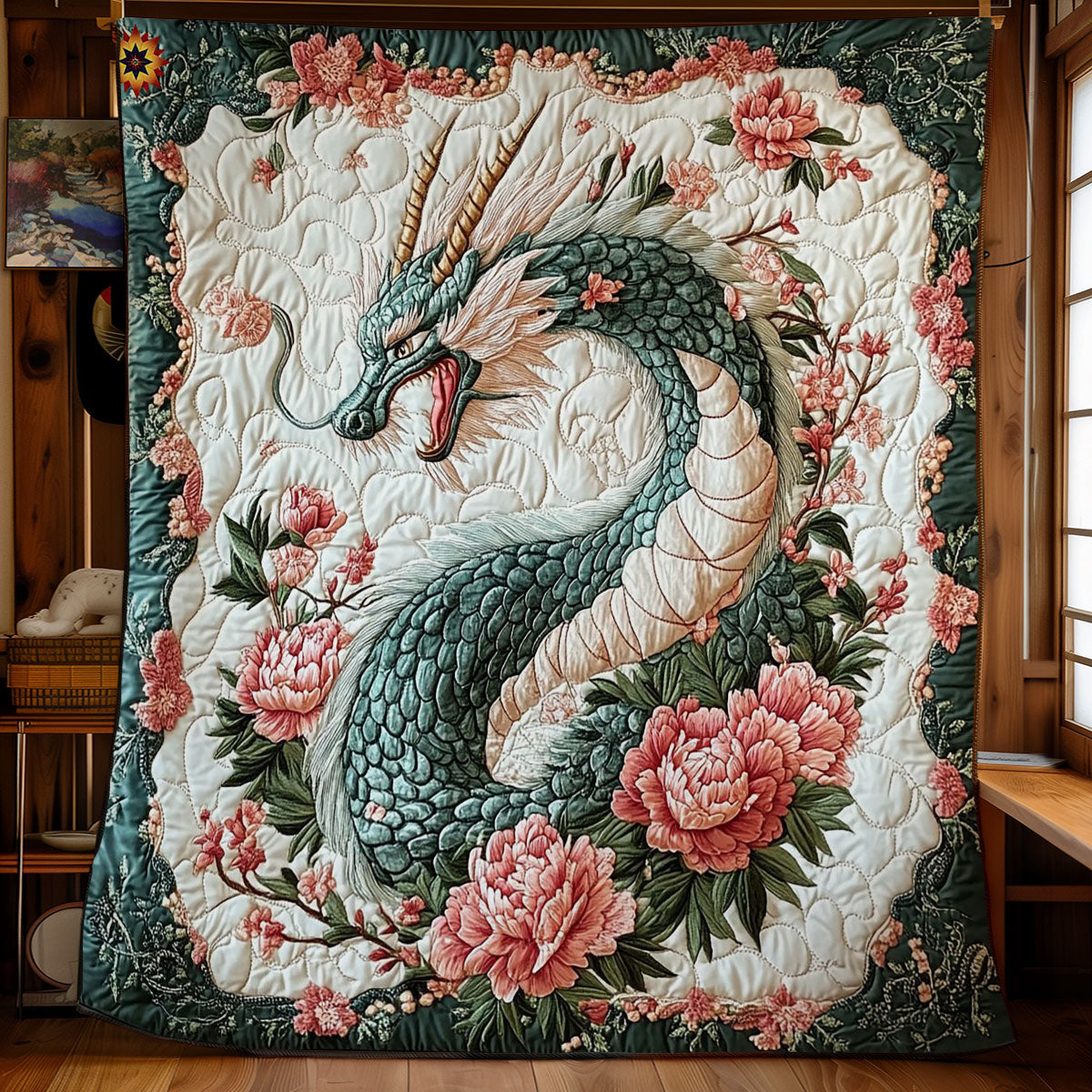 Majestic Dragon Blossom WY2612027CL Quilt