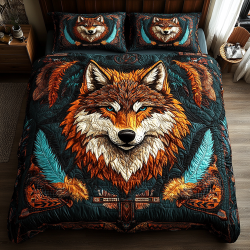 Native American Wolf WG1301005CL Duvet Cover Set