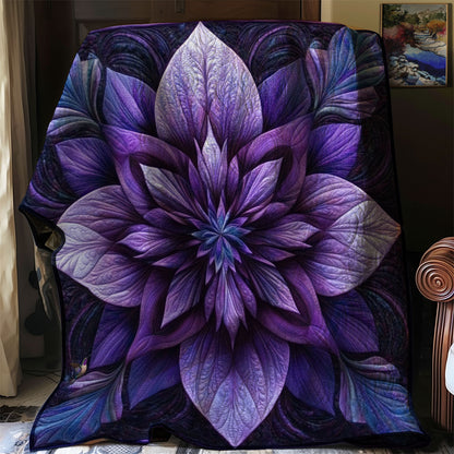 Purple Flower YR1210008CL Quilt