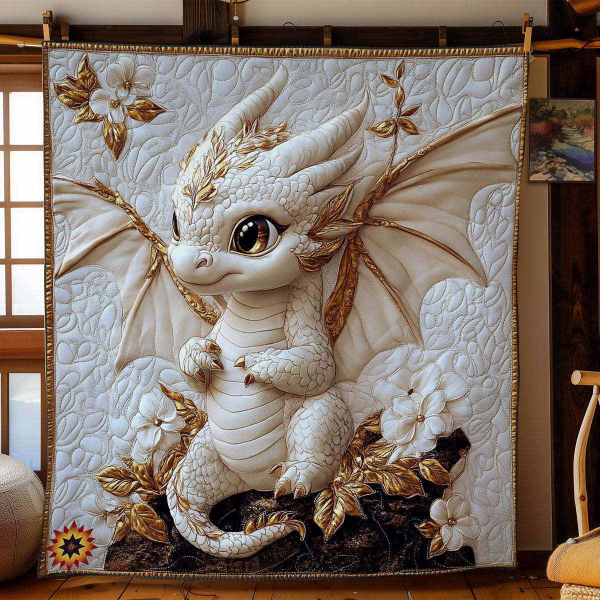 Baby White Dragon WY2611004CL Quilt