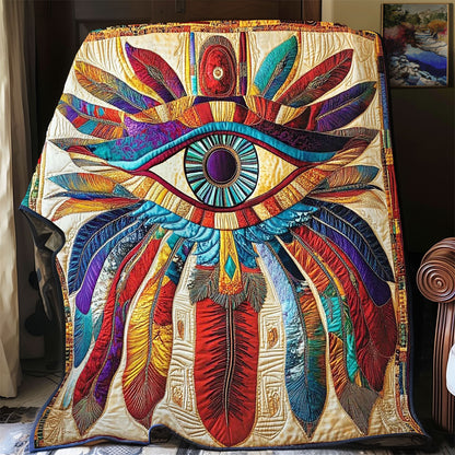 Eye Of Horus Feather WY1002063CL Quilt