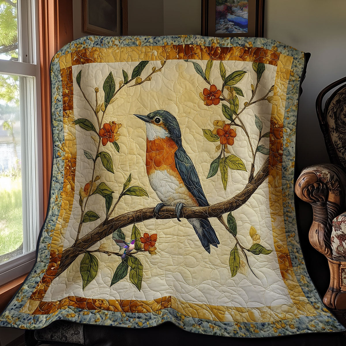 Autumn Of Hummingbird WY2110022CL Quilt