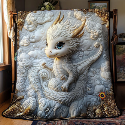 Royal White Dragon WY1411017CL Quilt