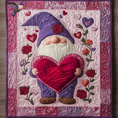 Romantic Gnome Blooms WN0412048CL Quilt
