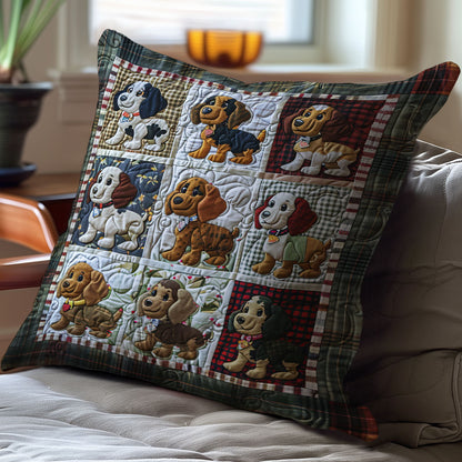 Patchwork Dog WJ0611036CL Quilt Pillow Case