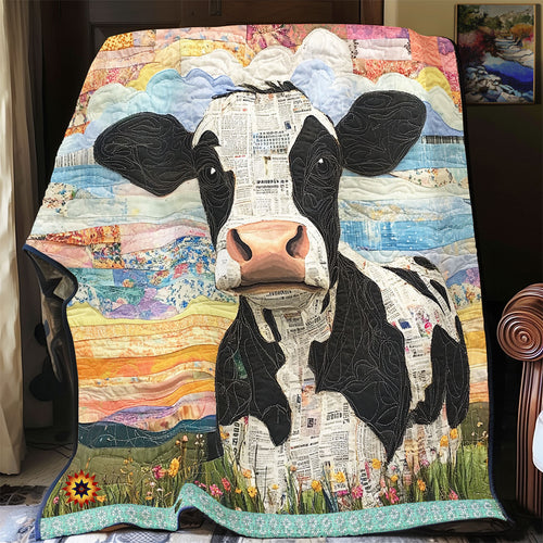 Cow In The Field WU1012032CL Quilt