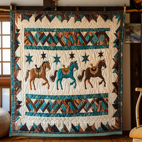 Horse Native American WJ2309014CL Quilt