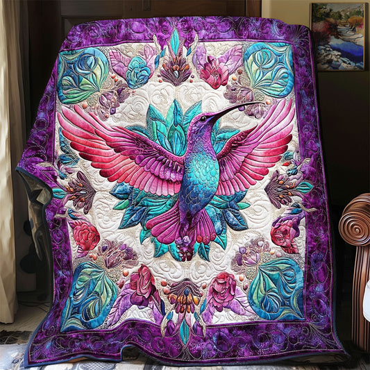Mandala Flower Hummingbird WY0201036CL Quilt