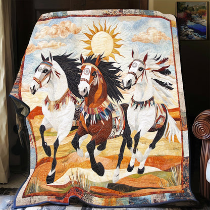 Native American Horses XB1303001CL Quilt