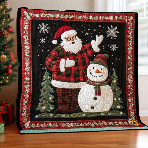 Christmas Snow Santa WJ0712007CL Quilt