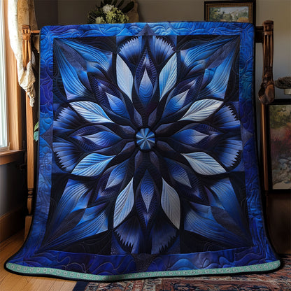 Mystic Blue Petals WN1309046CL Quilt