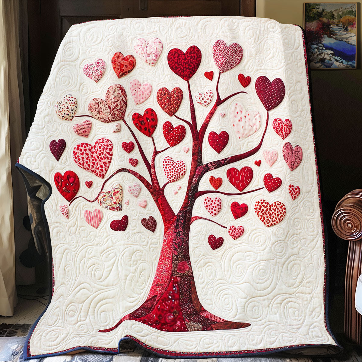 Valentine Heart Tree WY0602183CL Quilt